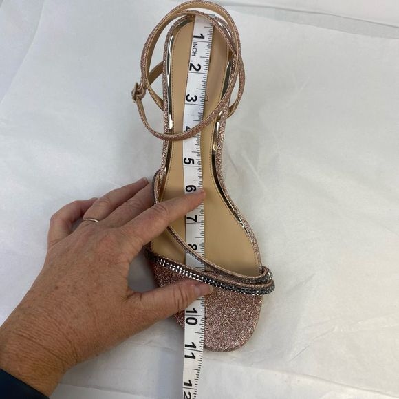 Dolce Vita Paily Pink Rafia Sandals Braided Straps Chunky Heels - Picture 16 of 16